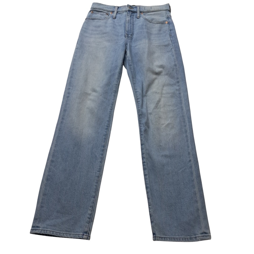 Madewell Jeans Women 27 Blue Classic Straight High Rise Light Wash Denim